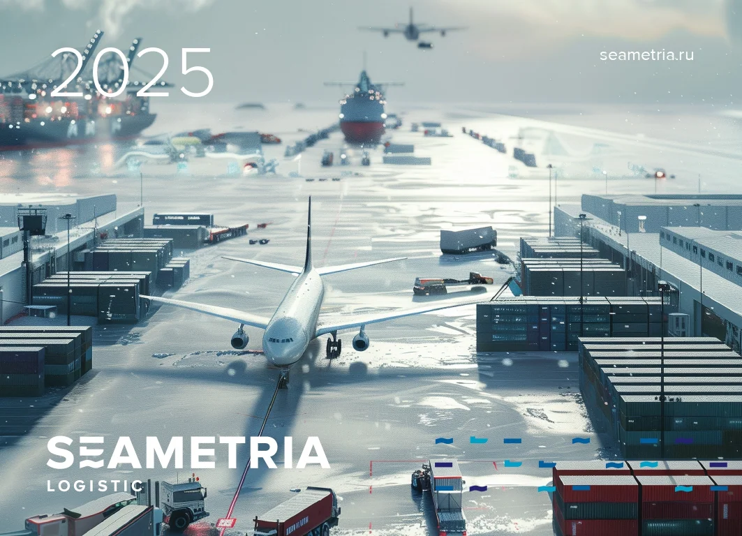Титульный лист календаря для Seametria Logistic на 2025 год