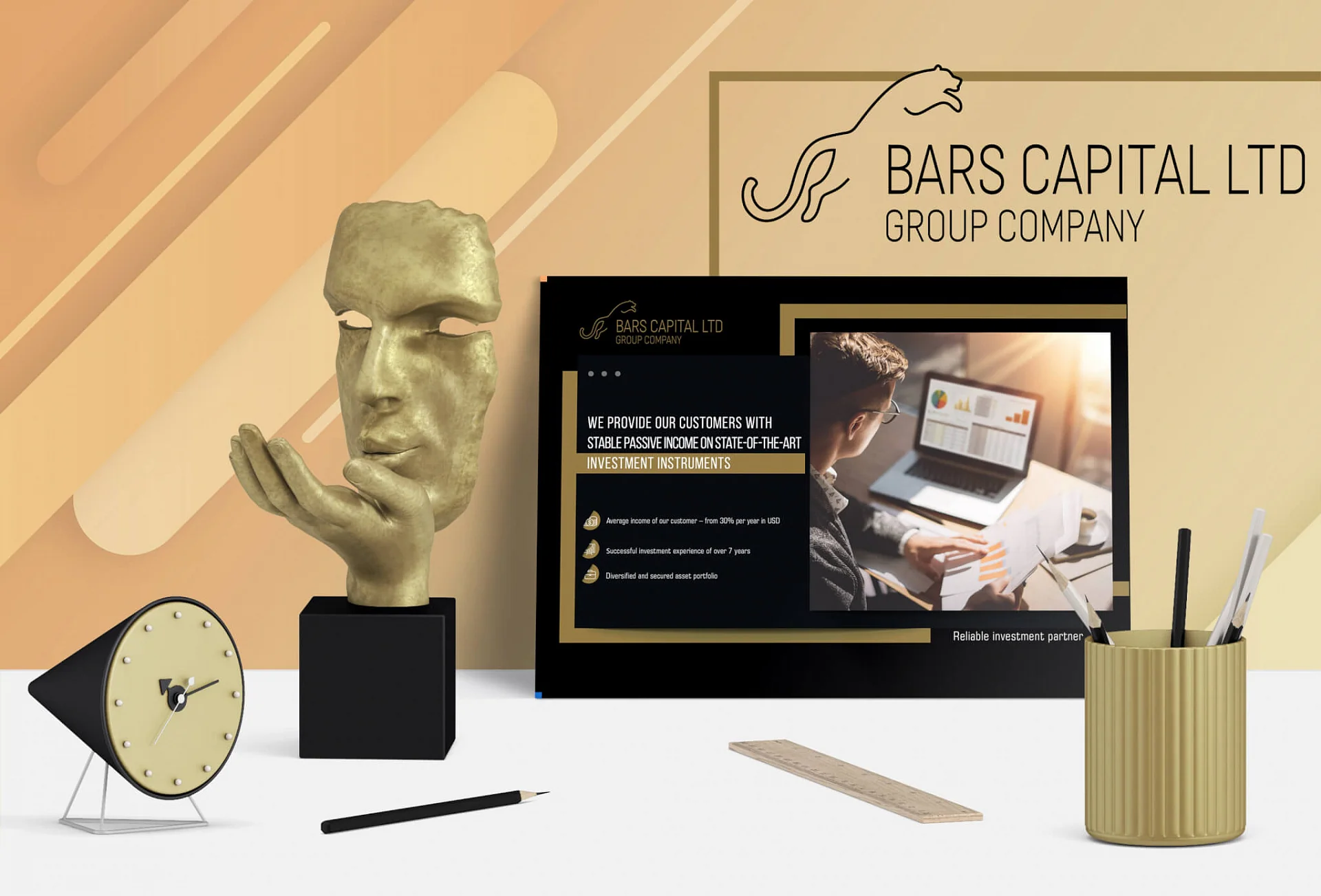 Кейс Инвестиционный фонд "Bars Capital LTD" дизайн презентации — Фото 1