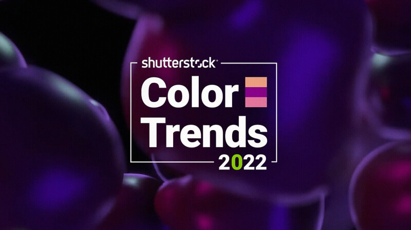 The main colors of 2022 according to Shutterstock