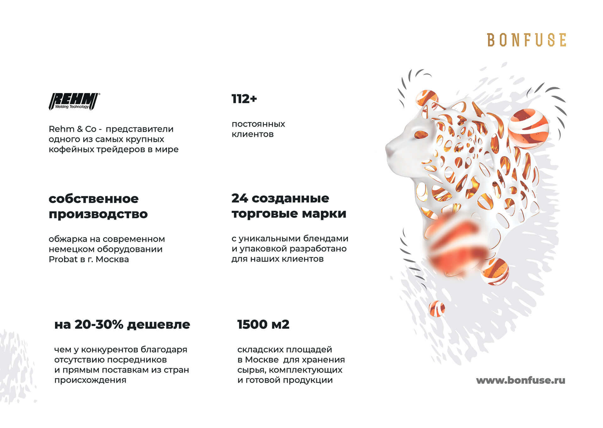 Кейс Оптовый поставщик кофе "BoneFuse" дизайн презентации — Фото 4