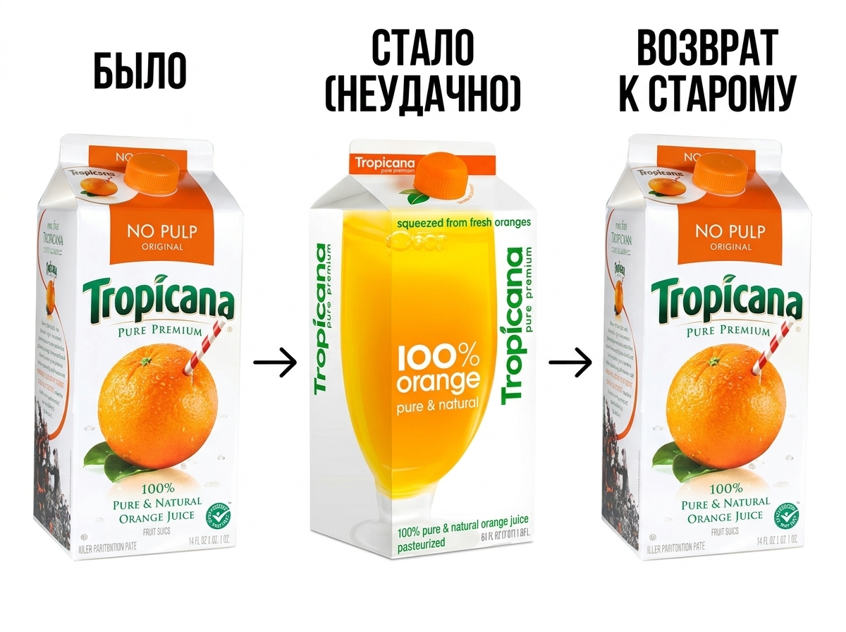 Ошибки ребрендинга компании Tropicana