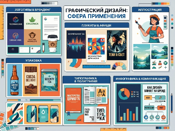 Сферы применения графического дизайна