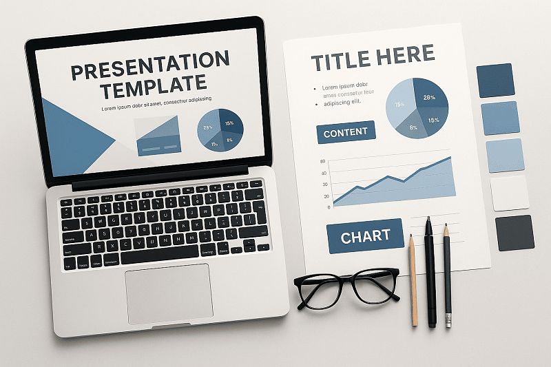 What is a presentation template and where to download high-quality layouts