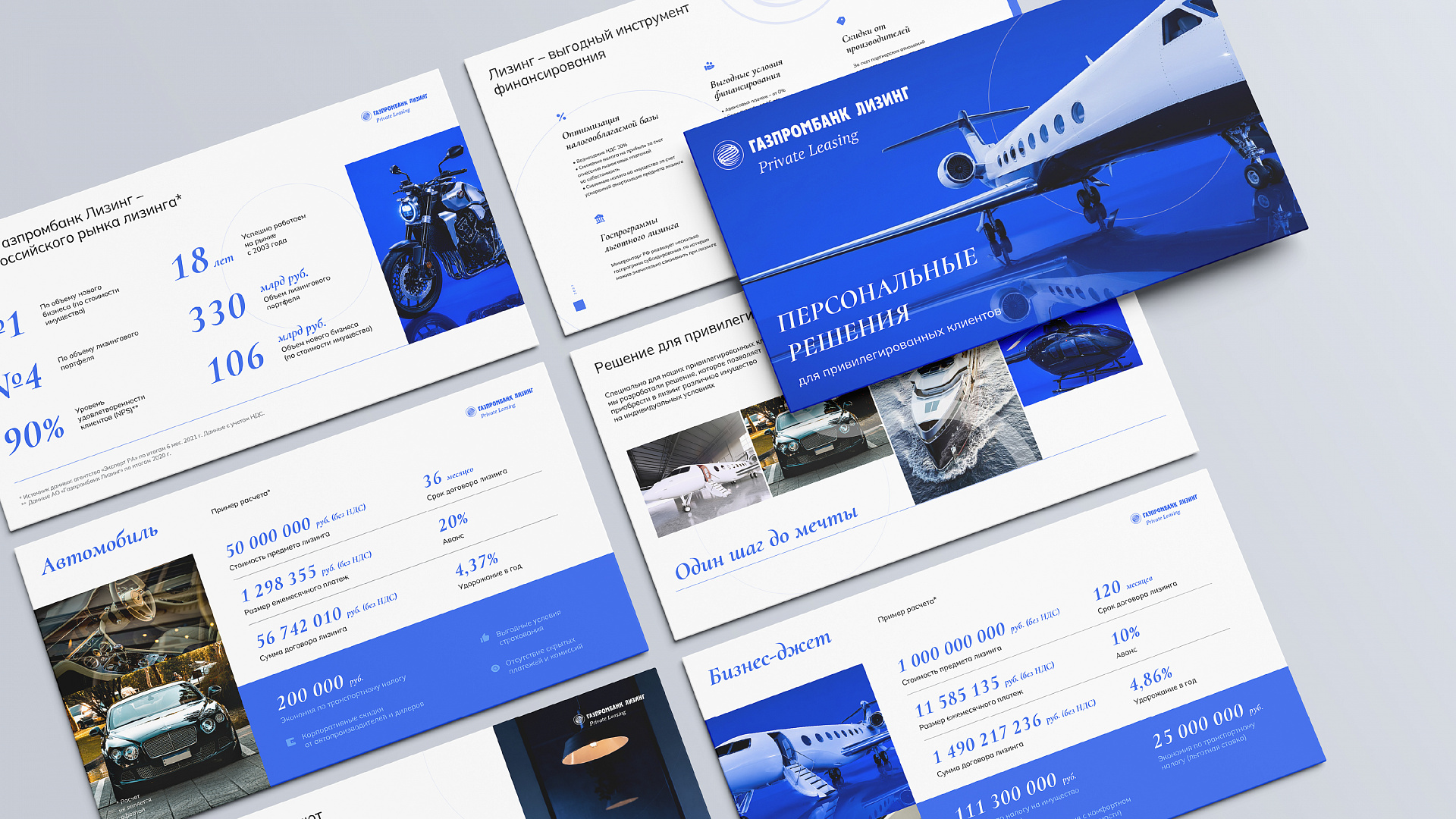 Case study Gazprombank Leasing presentation design — Image 1