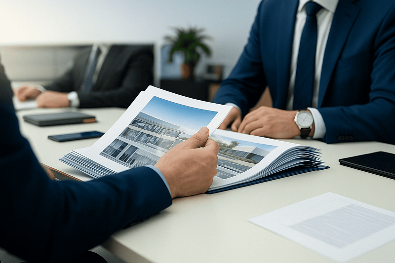 Presentation for negotiations with a major customer