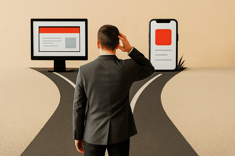 Which is better: app or website?